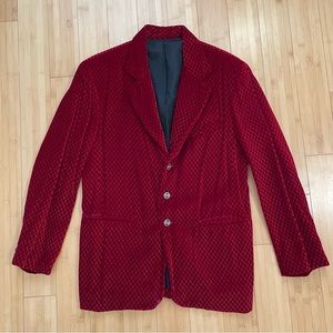 Vintage 60’s Mod Diamond Pattern Jacket Size Medium